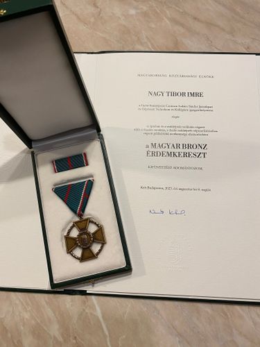 Kollégánk, Nagy Tibor Imre kitüntetése a Parlamentben!